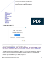 P-SS, S-SS in LTE - Primary and Secondary Synchronization Signal LTE