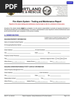 Monthly Fire Alarm Test Sheet | PDF | Equipment | Manufactured Goods