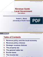 A Revenue Guide For Local Government: Robert L. Bland University of North Texas