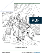 Sodom and Gomorrah Coloring Page PDF