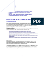 Form 2 Chemistry Guide on Atomic Structure and the Periodic Table