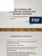 Day Schools and Residential Schools
