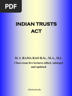 Indian Trusts ACT: M. S. RAMA RAO B.SC., M.A., M.L