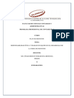 Responsabilidad Ética y Trabajo en Equipo en El Desarrollo de La Feria de Negocios