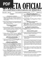 Gaceta Oficial 41714 Sumario