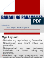 Bahagi NG Pananalita