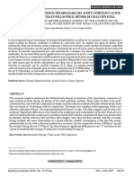 Determinación de Energía Metabolizable Del Aceite Compuesto Y Aceite Residual de Fritura en Pollos Por El Método de Colección Total