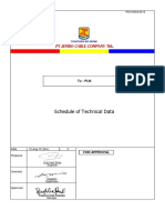 Schedule of Technical Data: To: PLN