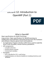 Lec 12 OpenMP