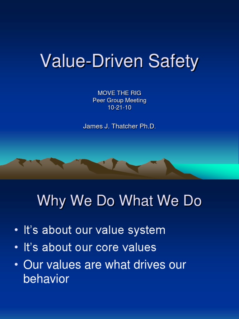 Core Values in Oil & Gas Safety | PDF | Risk | Safety