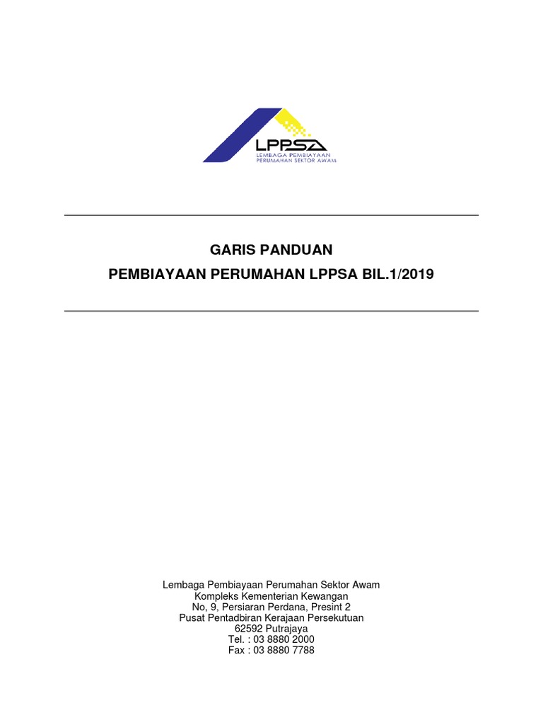 Surat Iringan Ketua Jabatan Lppsa / Garis Panduan Lppsa Bil 1 2019 V1