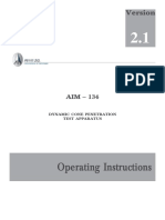 Operating Instructions: Dynamic Cone Penetration Test Apparatus