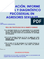 El Informe Pericial en Agresores Sexuales