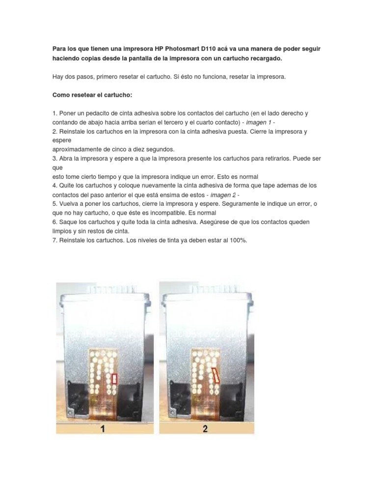 COMO RESETAR HP D110 CN731A intelligence overview