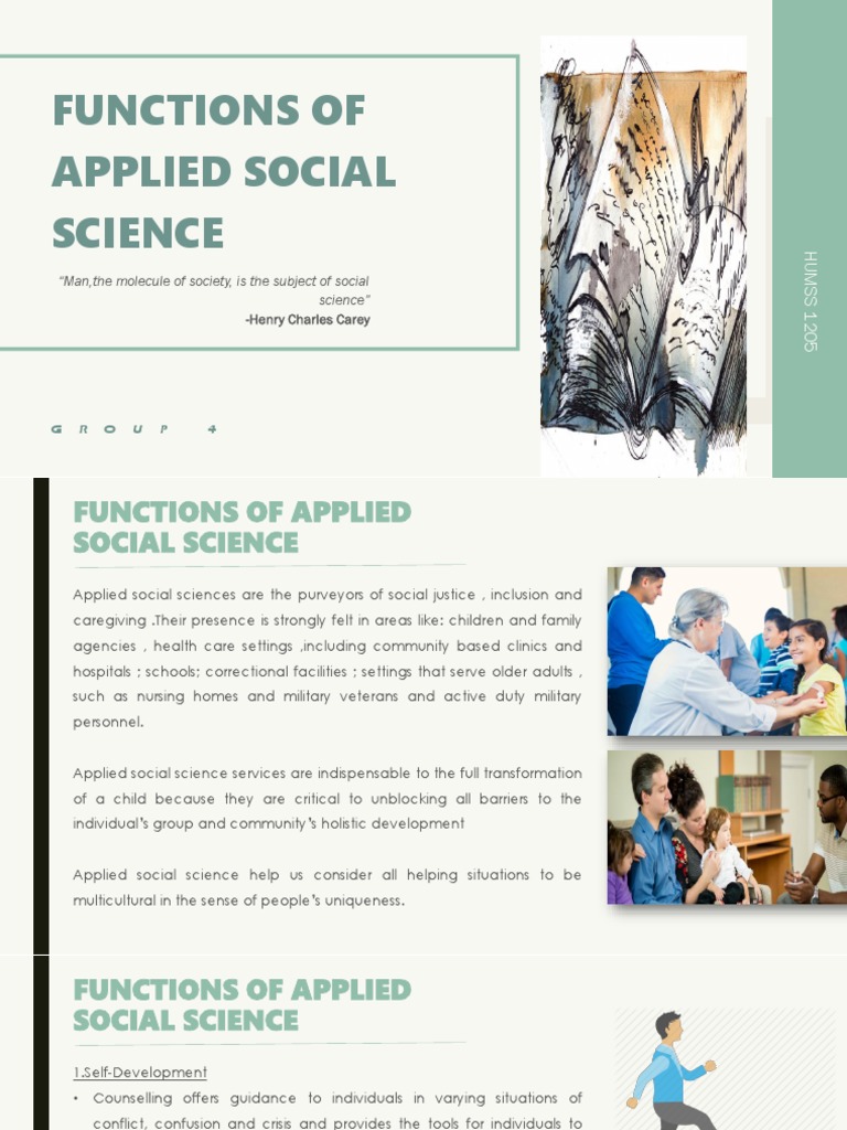 Lesson 17 functions of applied social science pdf behavior social