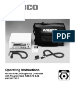 Operating Instructions: For The WABCO Diagnostic Controller With Program Card ABS/ATC SAE 446 300 730 0
