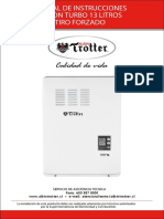 Manual Calefon Turbo 13 Lts PDF