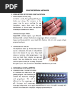 Contraception Methods: 1. Long-Acting Reversible Contraception