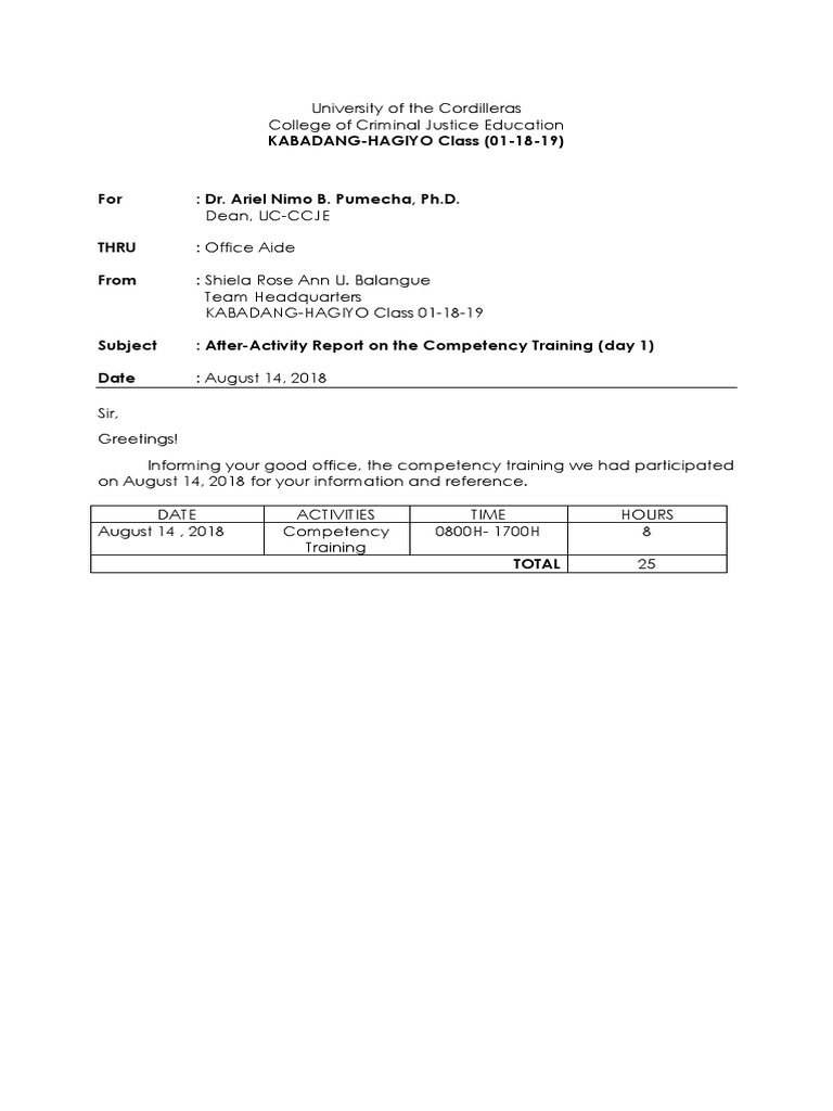 BFP Competency (Day 1) AAR | PDF | Firefighting | Public Services