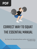 The Essential Manual Correct Way To Squat: by Tarun Gill, Bestselling Fitness Author With Inputs From Yatinder Singh