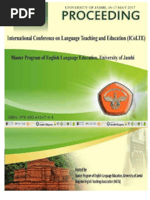 Icolte Proceeding Pdf English As A Second Or Foreign Language