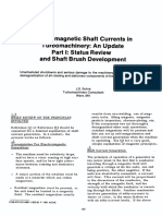 Electromagnetic Shaft Currents in Turbomachinery: An Update Part I: Status Review and Shaft Brush Development
