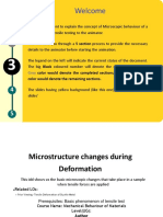 Microscopic State of Metals During Deformation