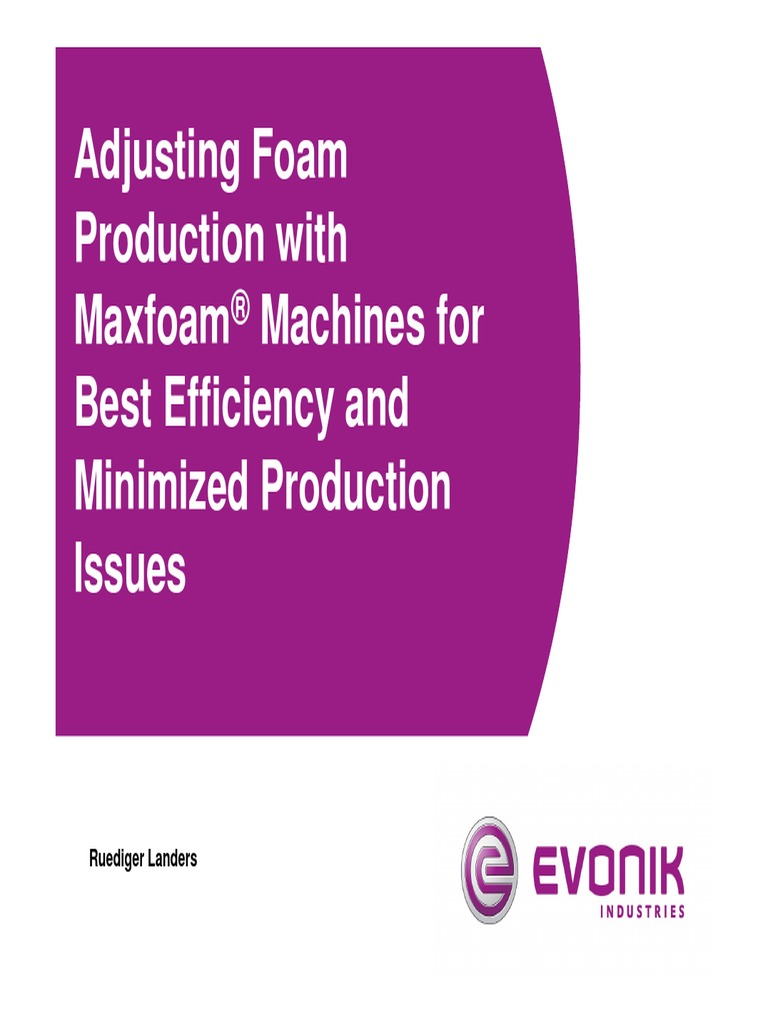 004 - Efficient Foam Production | PDF | Foam | Gases
