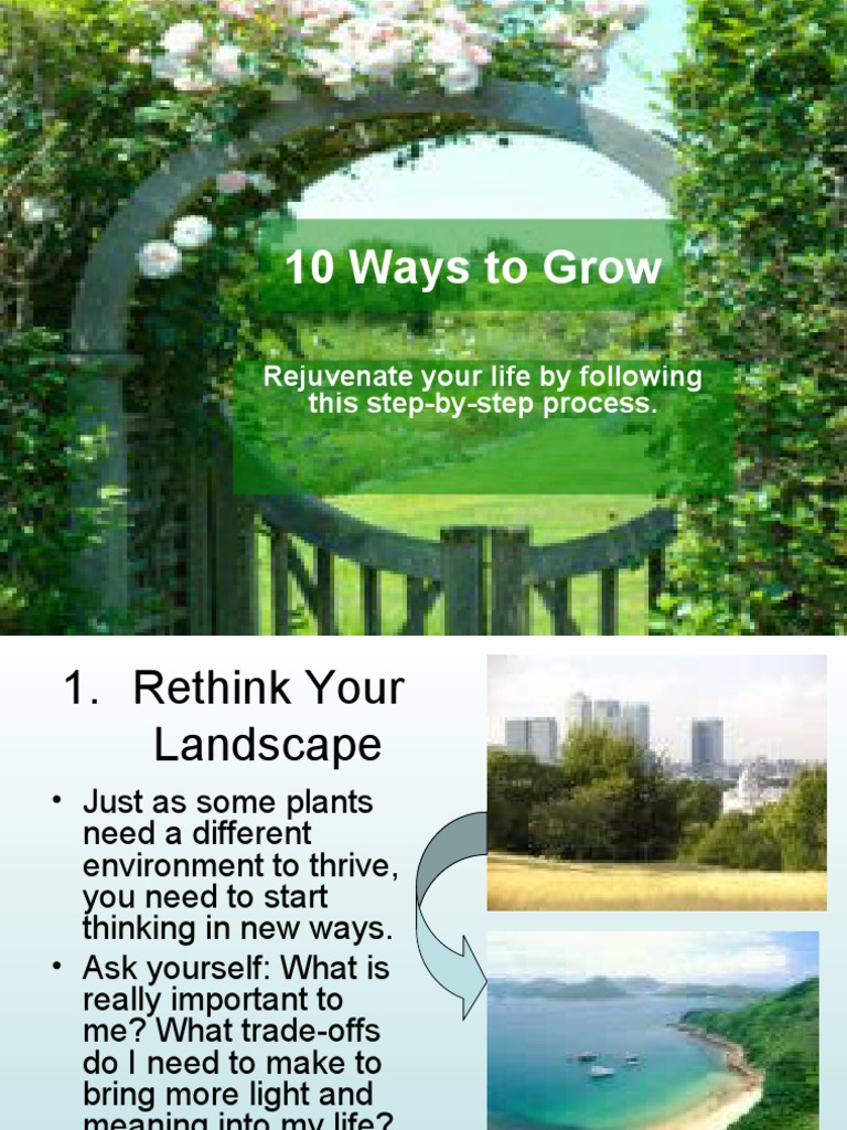 10 Ways To Grow | PDF | Learning | Applied Psychology