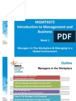 PPT1-Managers in The Workplace & Managing in A Global Environment