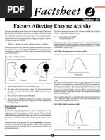 Factors Affecting Enzyme Activity