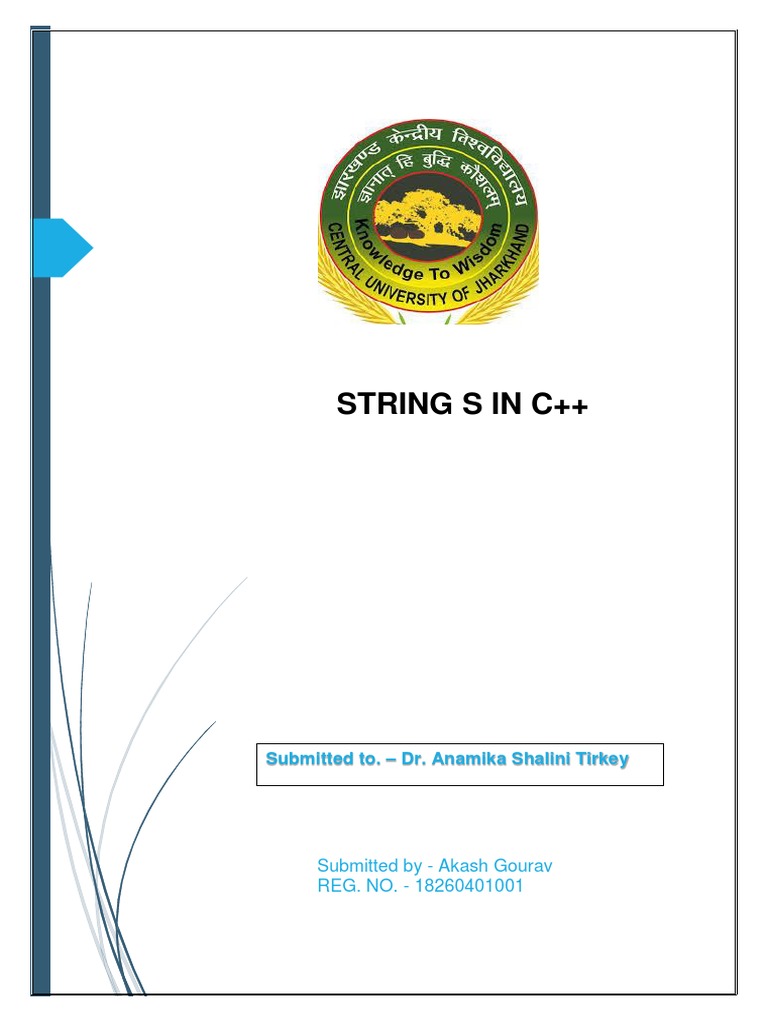 String Manipulation in C++: Common Operations and Examples | PDF ...
