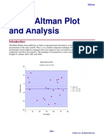 Bland-Altman Plot and Analysis