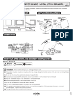 HG-JH Damper Hinge Installtion Manual: Applicable Lid and Door Application Examples