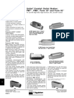 Unilet Conduit Outlet Bodies: FM7, FM8, Form 35 and Form 85