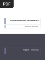 Microprocessor and Microcontroller: Muhammad Faizan Malik