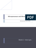 Microprocessor and Microcontroller: Muhammad Faizan Malik