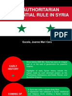 The Authoritarian Presidential Rule in Syria: Gucela, Joanne Mari Caro