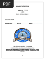 Fluid Mechanics Lab Manual New