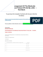 Dental Management of The Medically Compromised Patient 8Th Ed by Little - Test Bank