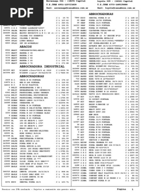 Lista de Precios Libreria Casa Abe 02 Sept 2019 | PDF