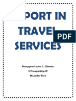 Report in Travel Services: Rancygem Louise C. Gibertas 12 Tourguiding 1P Mr. Jester Reso