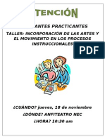 Anuncio Taller Estudiantes Practicantes18 de Noviembre - 1