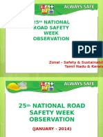 25 National Road Safety Week Observation: Zonal - Safety & Sustainability Tamil Nadu & Kerala