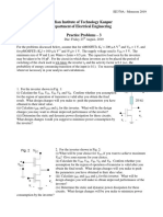 Indian Institute of Technology Kanpur Department of Electrical Engineering Practice Problems - 3