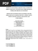 Produção de Material Didático Para o Ensino de Libras a Distância Uma Discussão Sobre Desafios e Superações Didáticas e d