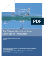 The Effect of Metering On Water Consumption - Policy Note: Carmine Ornaghi and Mirco Tonin