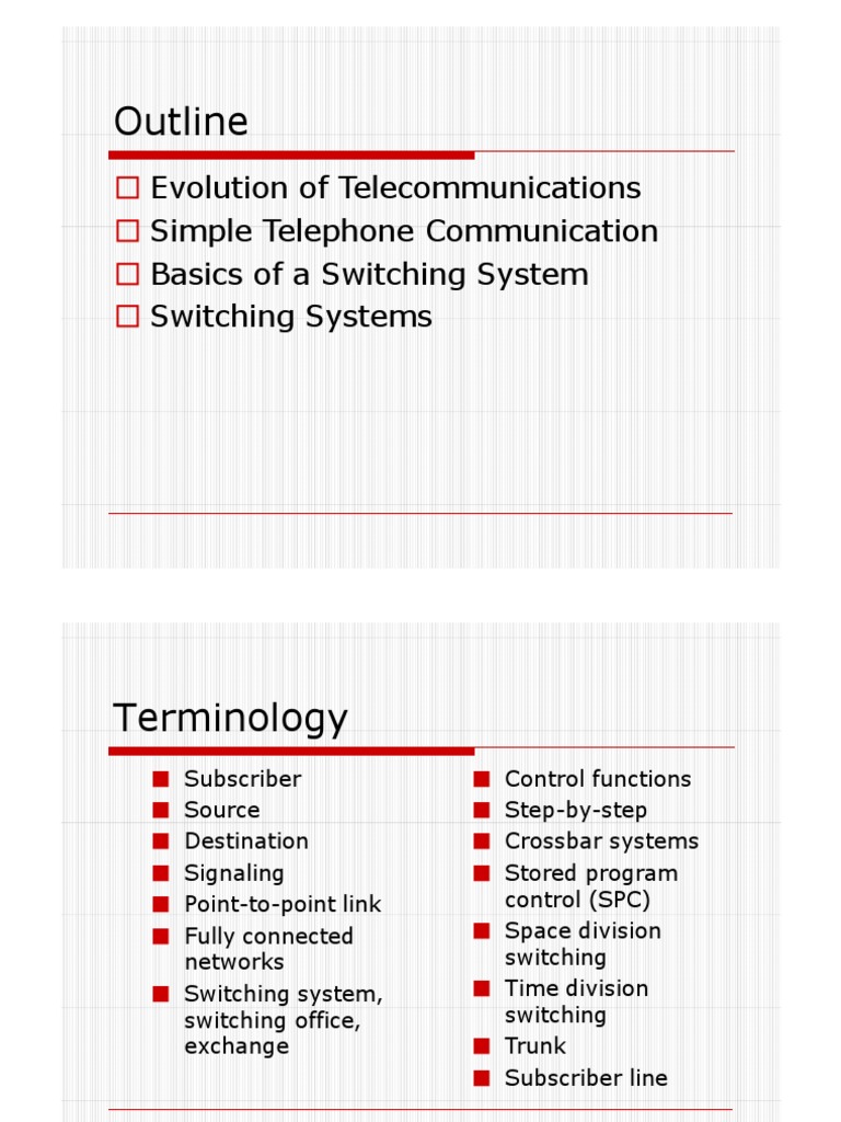 Basics PDF Telephone Exchange