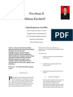 Percobaan II Hukum Kirchhoff: Gifari Rachmawan (13117059)