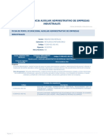 Perfil Competencia Auxiliar Administrativo de Empresas Industriales 